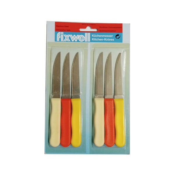 03015 6Pcs Fixwell Knife(tomato Knife)