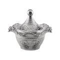 056-11 ROUND LALEGUL POT WITH COVER 100c