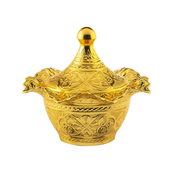 056-18 ROUND LALEGUL POT WITH COVER 100c