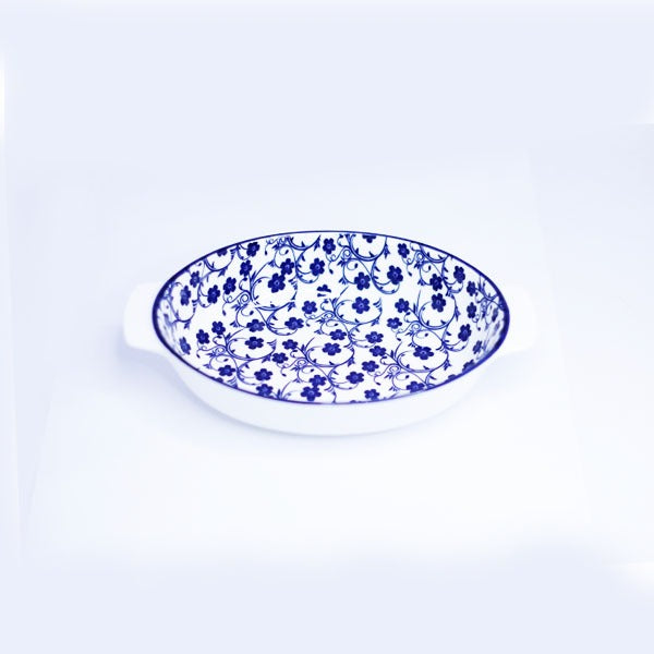90TYKP 2011 BlueFlower 9"Rnd Bowl DH 48c