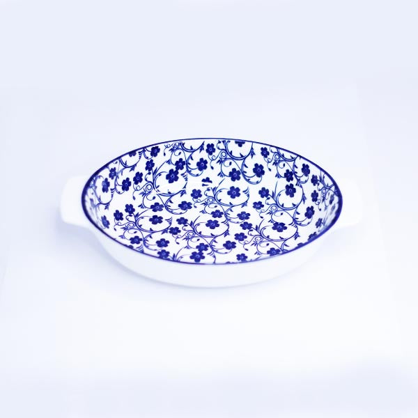 110TYKP 2011 BluFlwer 11"Rnd Bowl DH 24c