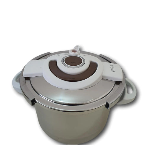 12Ltr BELMA PressureCooker27cm White/Bro