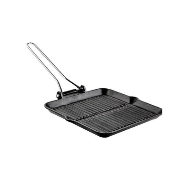 15862 Ptge Cast Iron Grill Pan 24cm (6c)