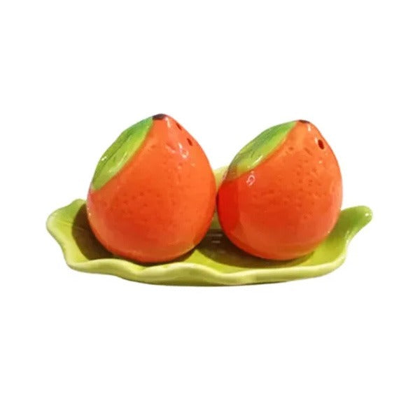 16017 3Pcs Orange Salt & Papper Set 72c