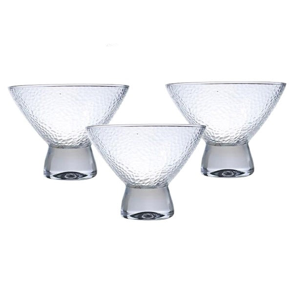 1988-107 Glass Cup 3Pcs Set 180ml 12c