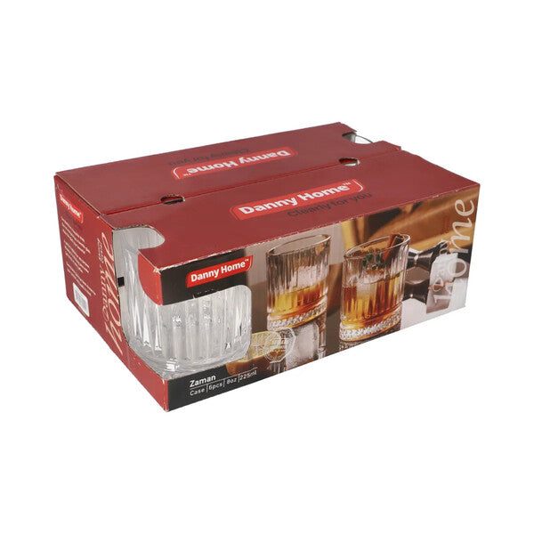 1988-10G Glass 6Pcs Set 225ml 12c