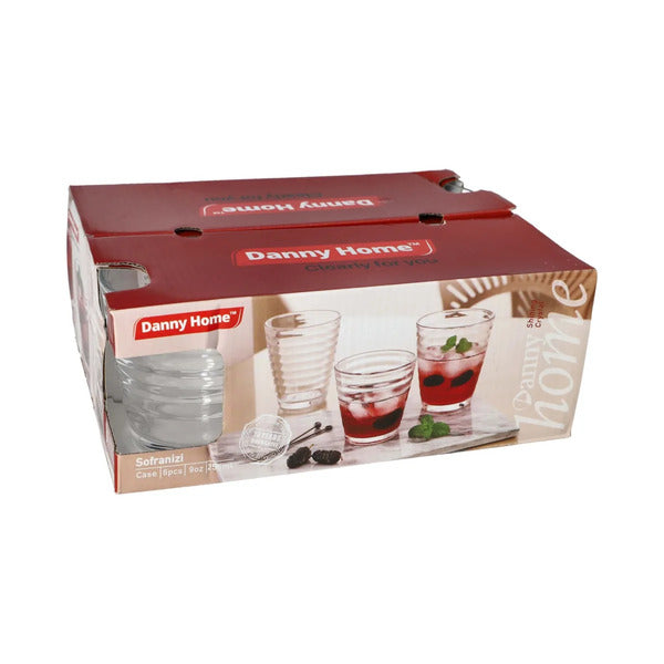 1988-13 Glass 6Pcs Set 255ml 12c