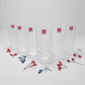 1988-136 Glass 6Pcs Set 330ml 8c