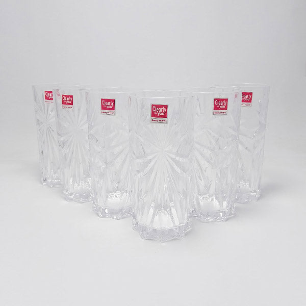 1988-137 Glass 6Pcs Set 330ml 8c