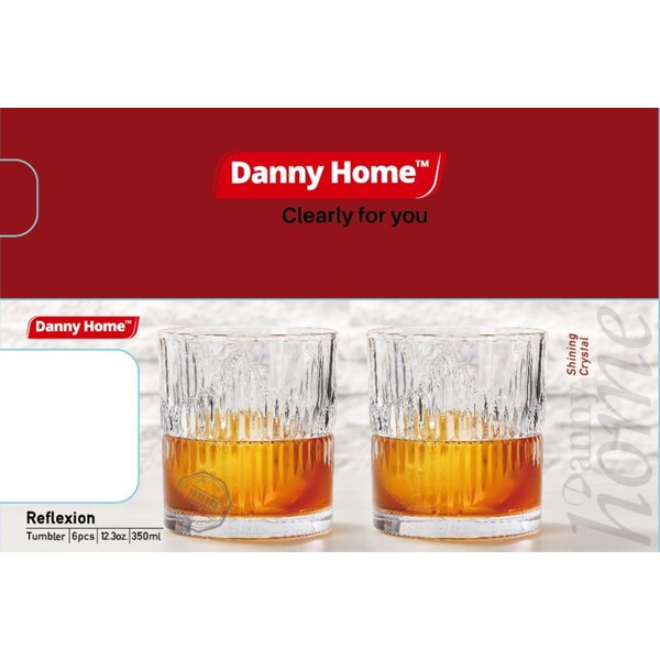 1988-140 Glass 6Pcs Set 350ml 8c