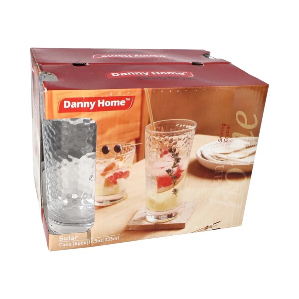 1988-16 Glass 6Pcs Set 355ml 8c