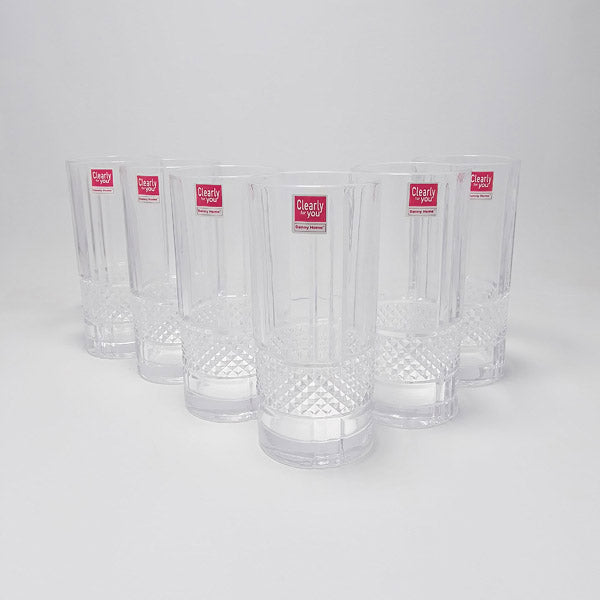 1988-182 Glass 6Pcs Set 330ml 8c