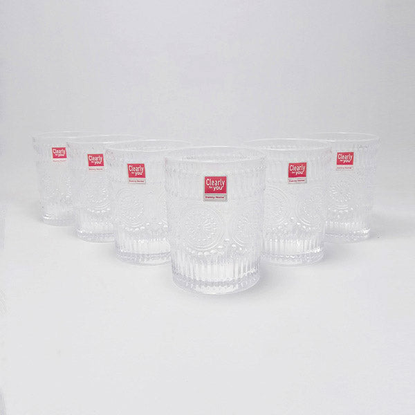 1988-183 Glass 6Pcs Set 300ml 8c