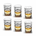 1988-187 Glass 6Pcs Set 345ml 8c