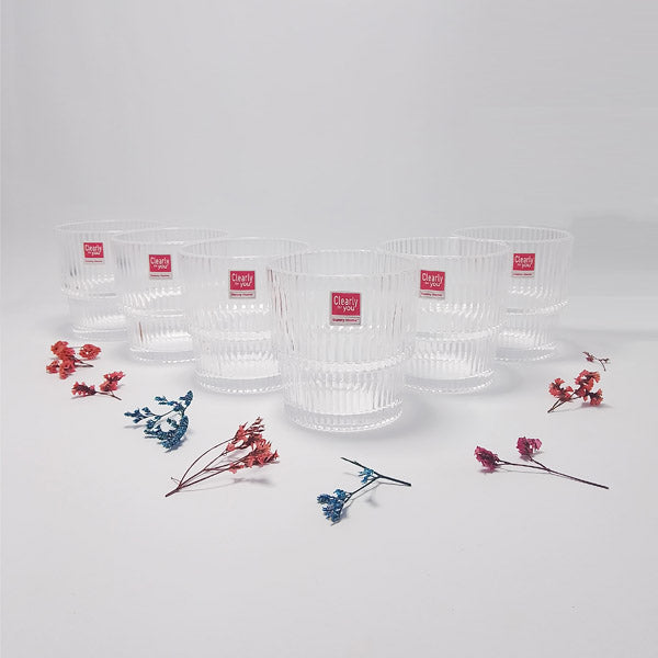 1988-228 Glass 6Pcs Set 333ml 8c