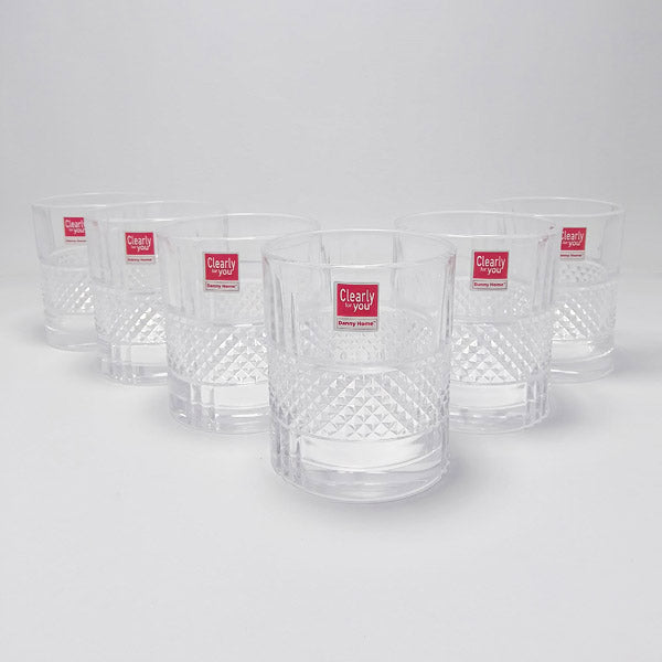 1988-25 Glass Cup 6Pcs Set 315ml 8c
