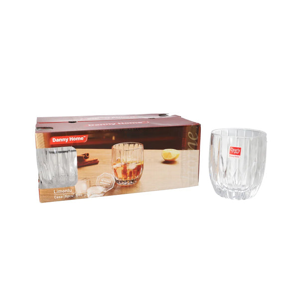 1988-04 Glass Cup 6Pcs Set 285ml 8c