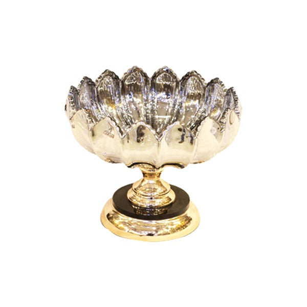 21 Round Deep Glass Bowl (Gray)