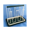 22093 Glass Holder Rect White-Green 36c