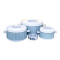 2367 (HY-002) 4Pcs Hot Pot Set Blue 8c