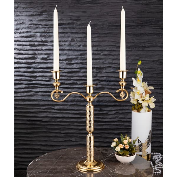 348-K-3-18 BURMA 3 CANDLESTICK 12c