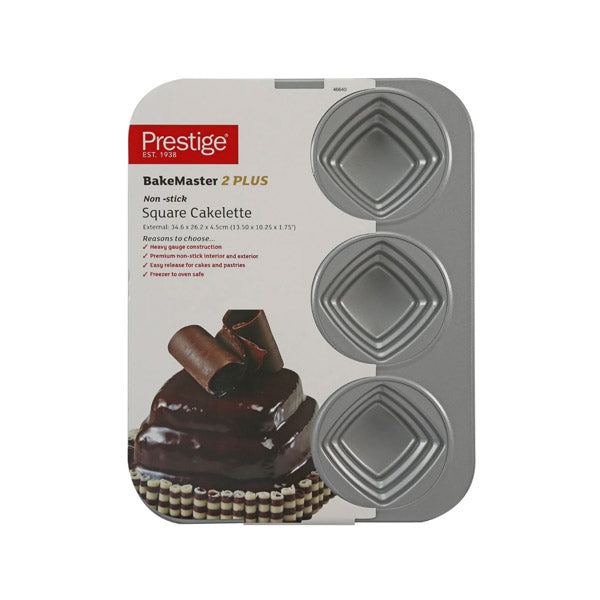 46640 Prestige 2Square Cake Pan 6pc-c