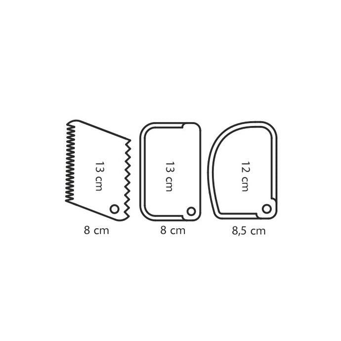 630300 DELICIA 3Pcs Spatulla Set(12/144)
