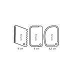 630300 DELICIA 3Pcs Spatulla Set(12/144)