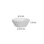 630620 WhitePaperBackingCup4cm,200Pc 96c