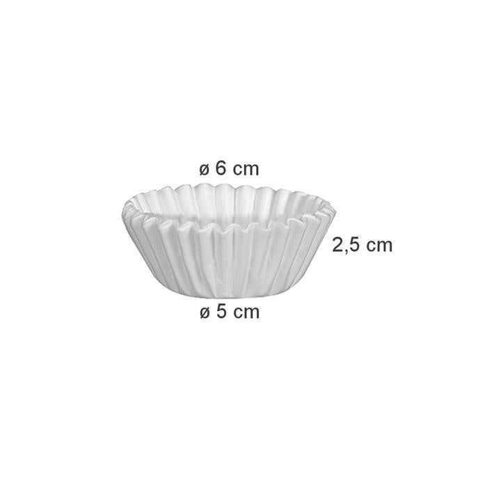630630 WhitePaperBackingCup6cm,100pc 96c