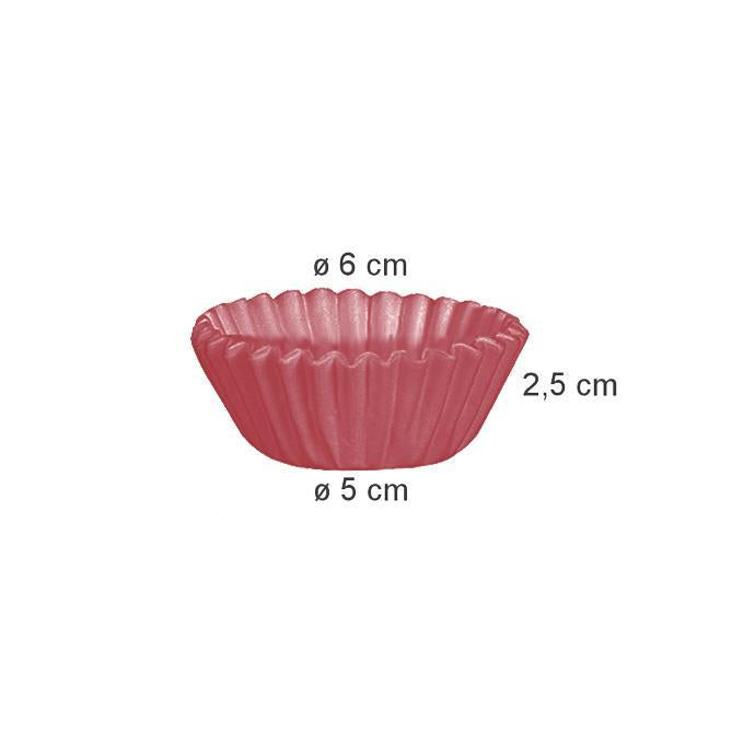 630634 RedPaperBakingCup,6cm,100Pc 96c