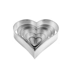 631362 6pcs Heart Shap Cookie Cutter Set