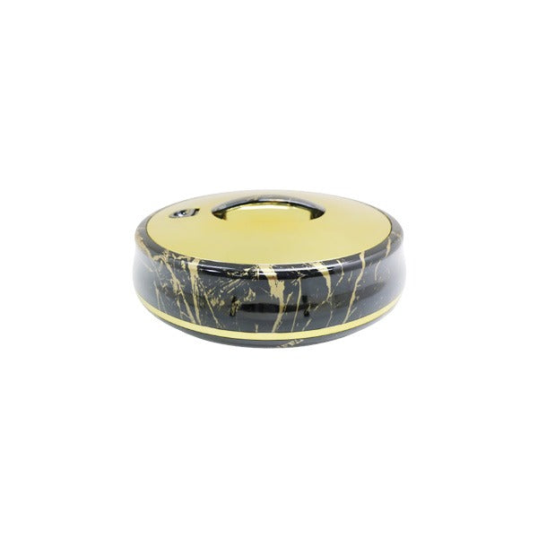 664ZG/G 4Ltr Round Black+Gold HotPot 6c