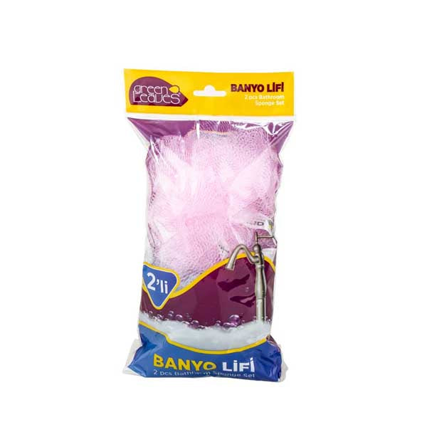 70141-Leave 2Pcs Bathroom Sponge Set 50c