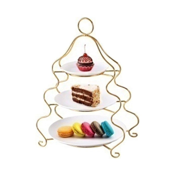 BR0259 3layer Plate Set Golden Stand 2c