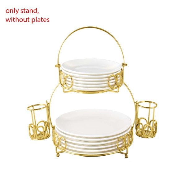 BR8888 PLATES  STAND+FOLK SET HOLDER 2c