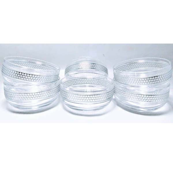 BH0166 Silver Loop 6Pc Bowl 6set/ctn