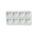 C002 6 Section Molds Silicon Hart Shape