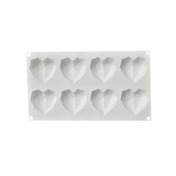 C002 6 Section Molds Silicon Hart Shape