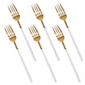 CC-002 White+Gold Table Fork 100c