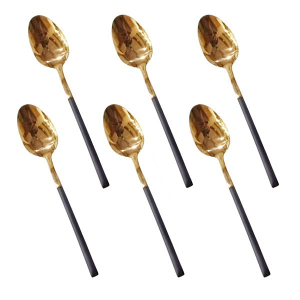 CC-009 Black+Gold Tea Spoon 100c