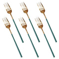 CC-011 Green+Gold Table Fork 100c
