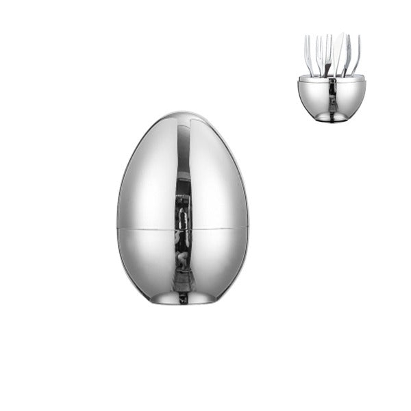 CC-020 6pc Fruit Fork Holder Egg (S) 60c
