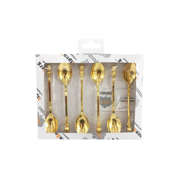 CD5543 6Pcs Tea Spoon Set ORCHID 24c