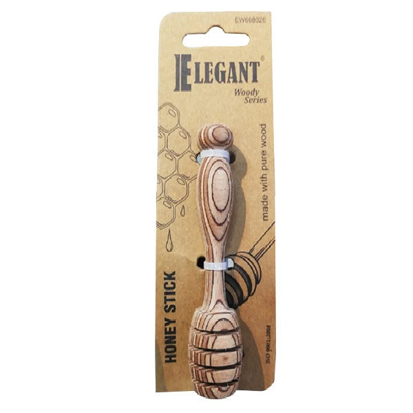 EW668027 Wood Honey Dispenser 5"