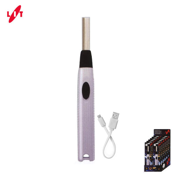 F030 Round Elektro Usb LitGas Lighter72c
