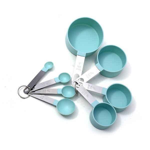 Ly1019 8pcs Measuring Cups & Spoon Sky B