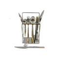 QQ151 Cultery Set Block 26 Piece Silver Gold