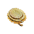 SQ-010 Chinese Leaf 3Pcs Set Gold 40c