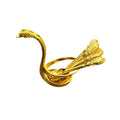 SQ-014 Swan 6pcs Spoon Set Gold 100c